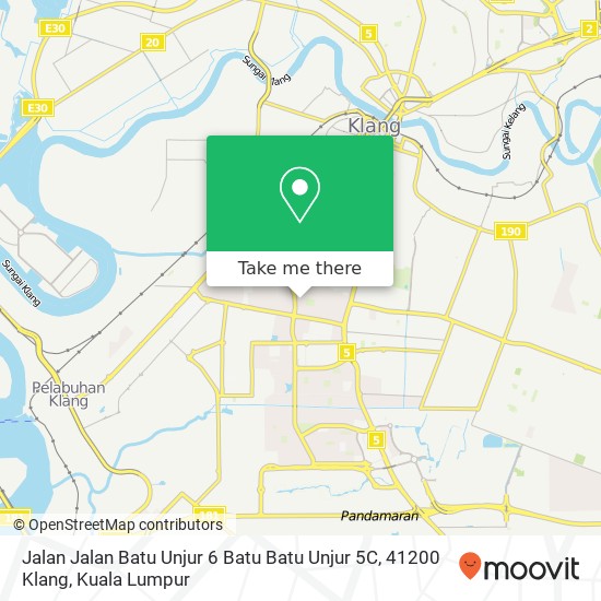 Jalan Jalan Batu Unjur 6 Batu Batu Unjur 5C, 41200 Klang map