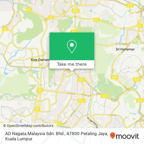 Peta AD Nagata Malaysia Sdn. Bhd., 47800 Petaling Jaya