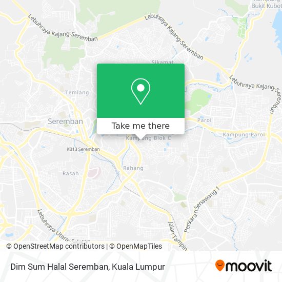 Dim Sum Halal Seremban map