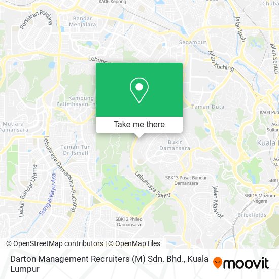 Peta Darton Management Recruiters (M) Sdn. Bhd.