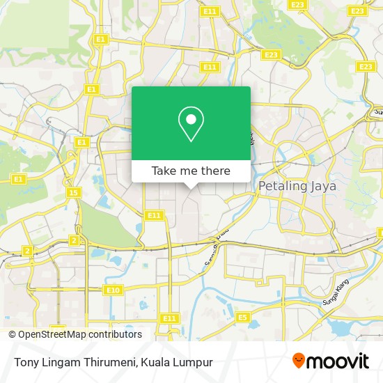 Tony Lingam Thirumeni map