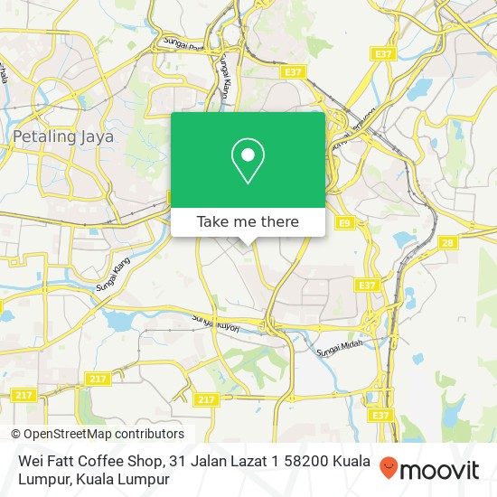 Wei Fatt Coffee Shop, 31 Jalan Lazat 1 58200 Kuala Lumpur map