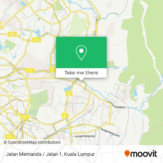 Jalan Memanda / Jalan 1 map