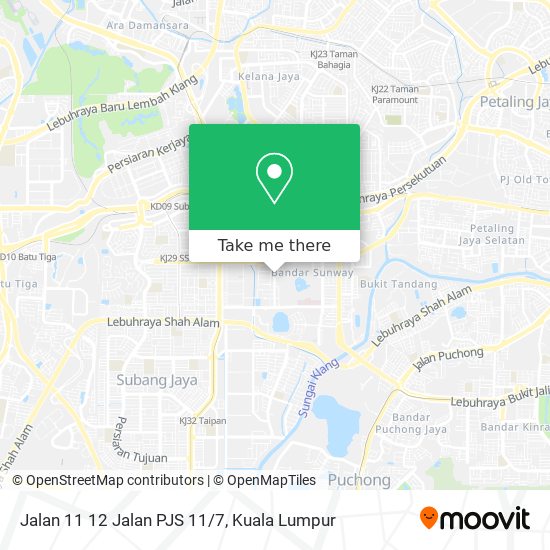 Peta Jalan 11 12 Jalan PJS 11/7