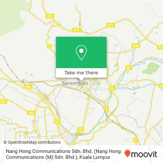 Nang Hong Communications Sdn. Bhd. (Nang Hong Communications (M) Sdn. Bhd.) map