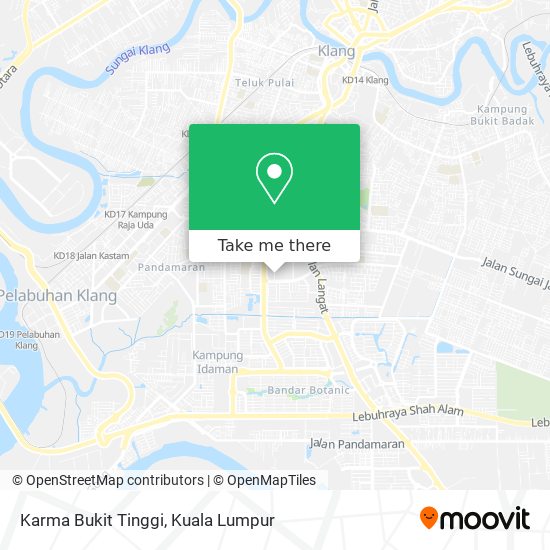 Karma Bukit Tinggi map