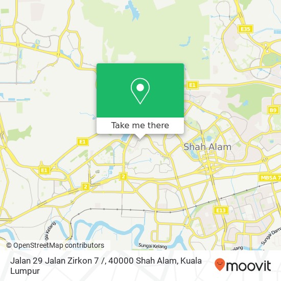 Jalan 29 Jalan Zirkon 7 /, 40000 Shah Alam map