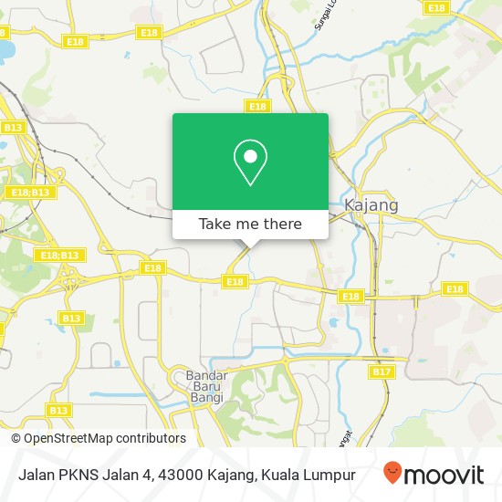 Jalan PKNS Jalan 4, 43000 Kajang map