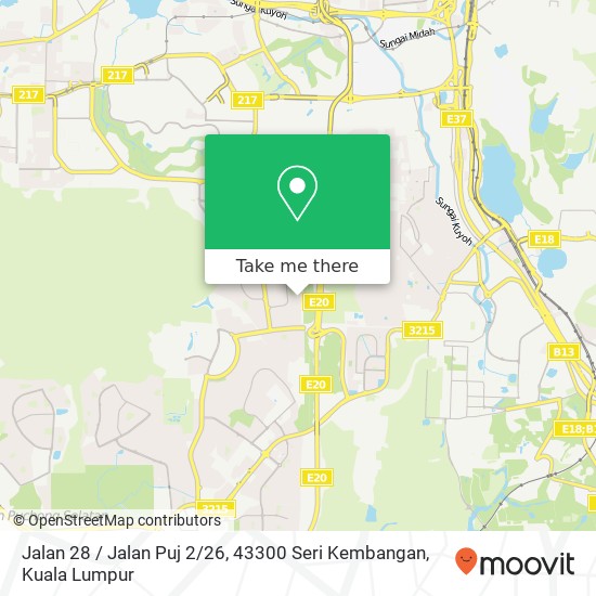 Jalan 28 / Jalan Puj 2 / 26, 43300 Seri Kembangan map