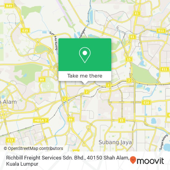 Richbill Freight Services Sdn. Bhd., 40150 Shah Alam map