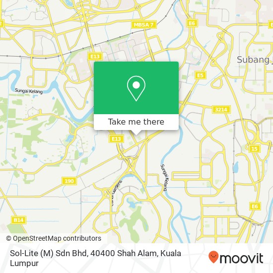 Sol-Lite (M) Sdn Bhd, 40400 Shah Alam map