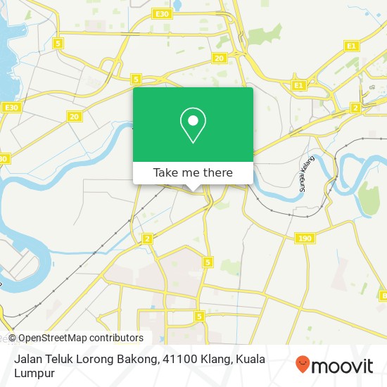 Jalan Teluk Lorong Bakong, 41100 Klang map