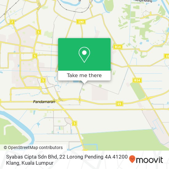 Peta Syabas Cipta Sdn Bhd, 22 Lorong Pending 4A 41200 Klang