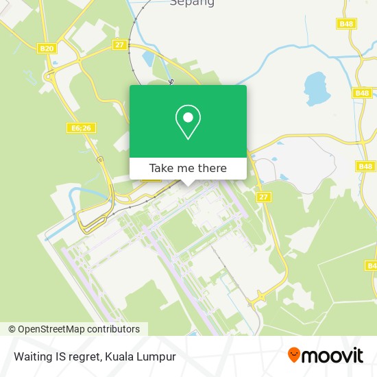 Waiting IS regret map