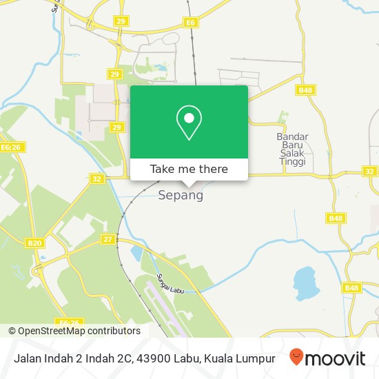 Jalan Indah 2 Indah 2C, 43900 Labu map