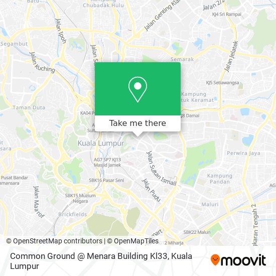 Common Ground @ Menara Building Kl33 map