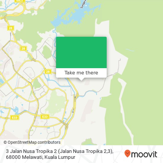3 Jalan Nusa Tropika 2 (Jalan Nusa Tropika 2,3), 68000 Melawati map