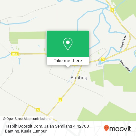 Peta Tasbih Doorgit.Com, Jalan Semilang 4 42700 Banting