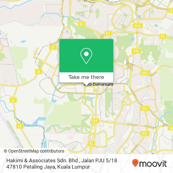 Hakimi & Associates Sdn. Bhd., Jalan PJU 5 / 18 47810 Petaling Jaya map