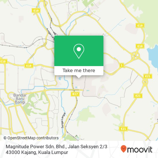 Peta Magnitude Power Sdn. Bhd., Jalan Seksyen 2 / 3 43000 Kajang