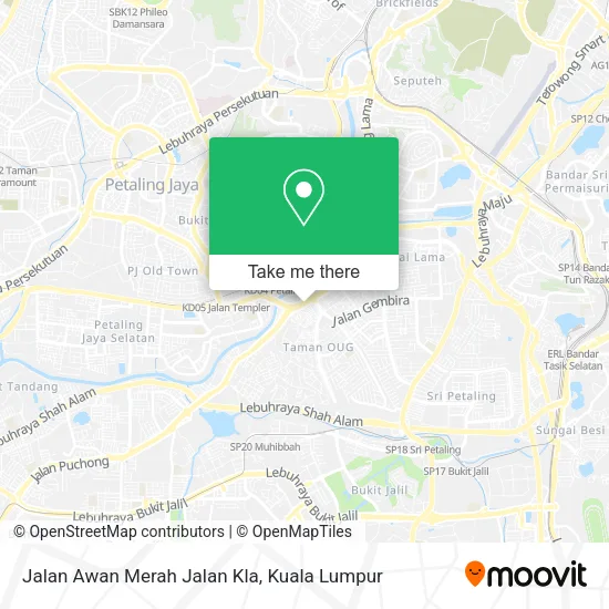 Jalan Awan Merah Jalan Kla map