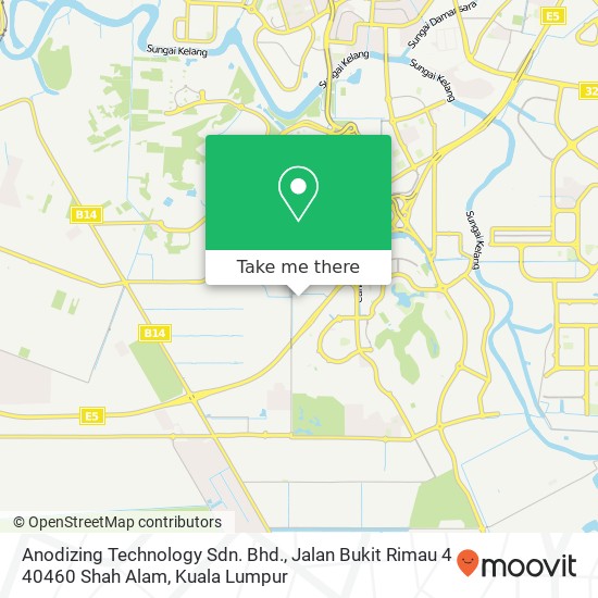 Anodizing Technology Sdn. Bhd., Jalan Bukit Rimau 4 40460 Shah Alam map