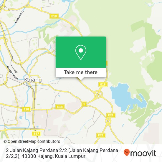 Peta 2 Jalan Kajang Perdana 2 / 2 (Jalan Kajang Perdana 2 / 2,2), 43000 Kajang