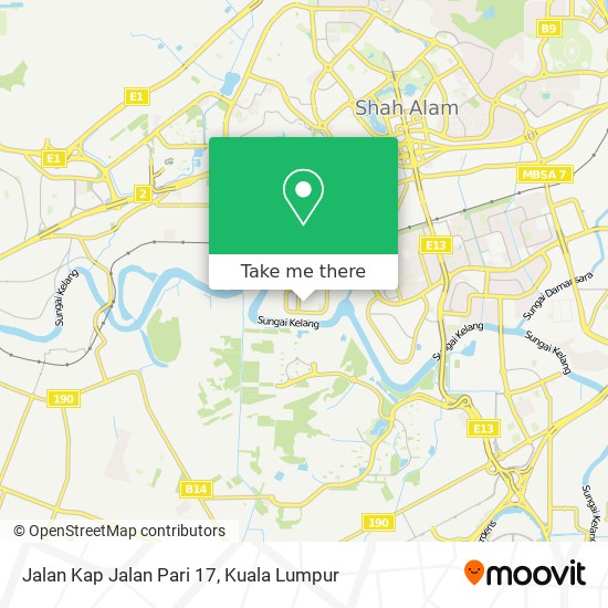 Peta Jalan Kap Jalan Pari 17