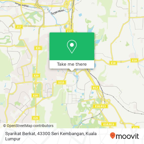 Syarikat Berkat, 43300 Seri Kembangan map