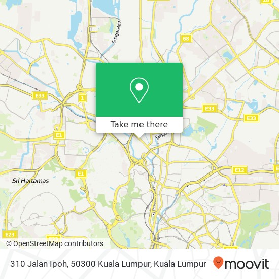 Peta 310 Jalan Ipoh, 50300 Kuala Lumpur