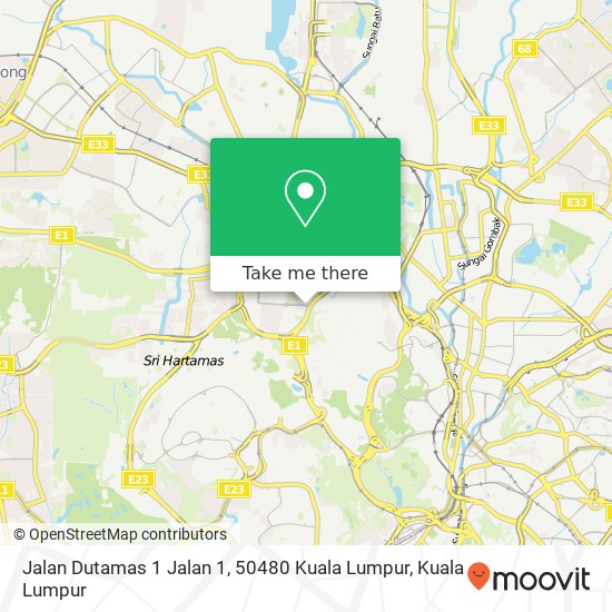 Peta Jalan Dutamas 1 Jalan 1, 50480 Kuala Lumpur