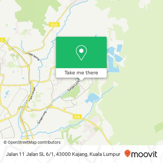 Peta Jalan 11 Jalan SL 6 / 1, 43000 Kajang