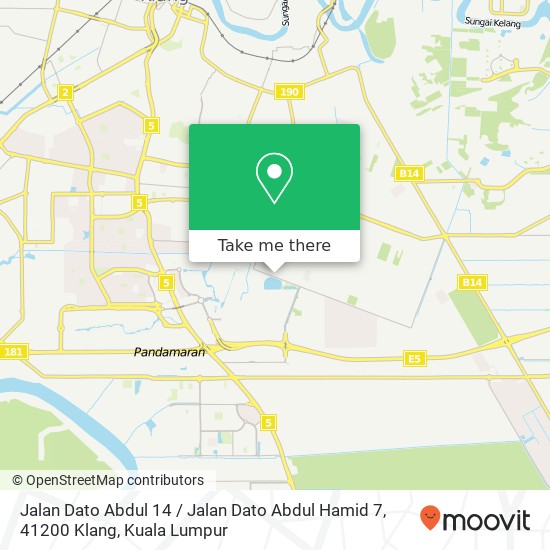 Jalan Dato Abdul 14 / Jalan Dato Abdul Hamid 7, 41200 Klang map