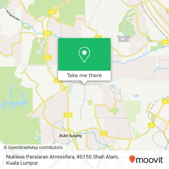 Nukleus Persiaran Atmosfera, 40150 Shah Alam map