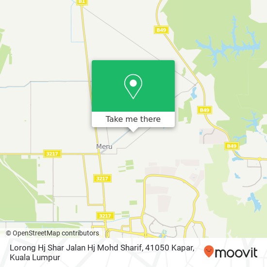 Peta Lorong Hj Shar Jalan Hj Mohd Sharif, 41050 Kapar