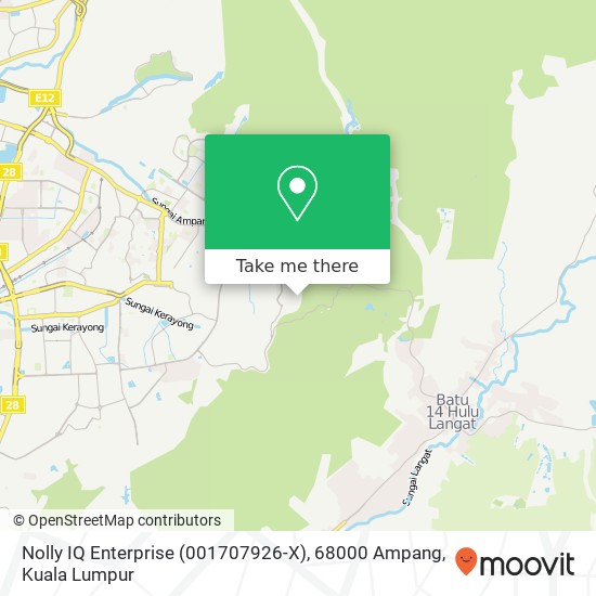 Nolly IQ Enterprise (001707926-X), 68000 Ampang map