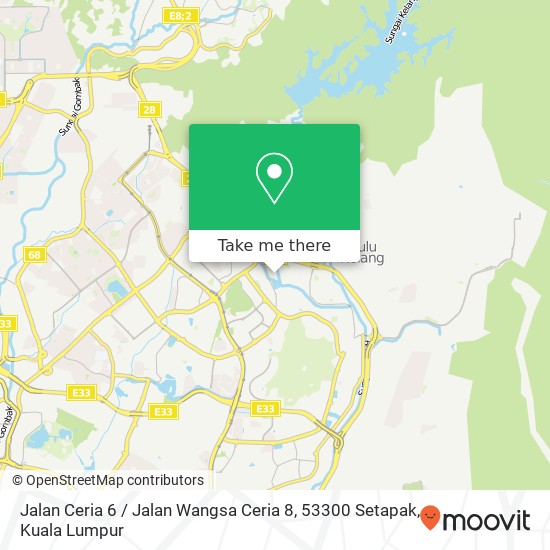 Jalan Ceria 6 / Jalan Wangsa Ceria 8, 53300 Setapak map