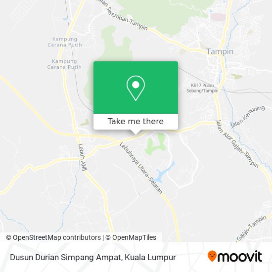 Dusun Durian Simpang Ampat map