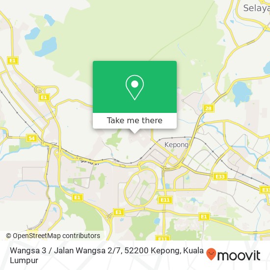 Wangsa 3 / Jalan Wangsa 2 / 7, 52200 Kepong map