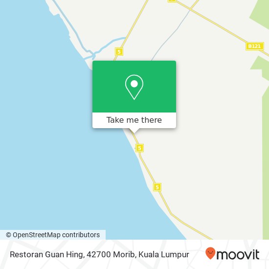 Peta Restoran Guan Hing, 42700 Morib