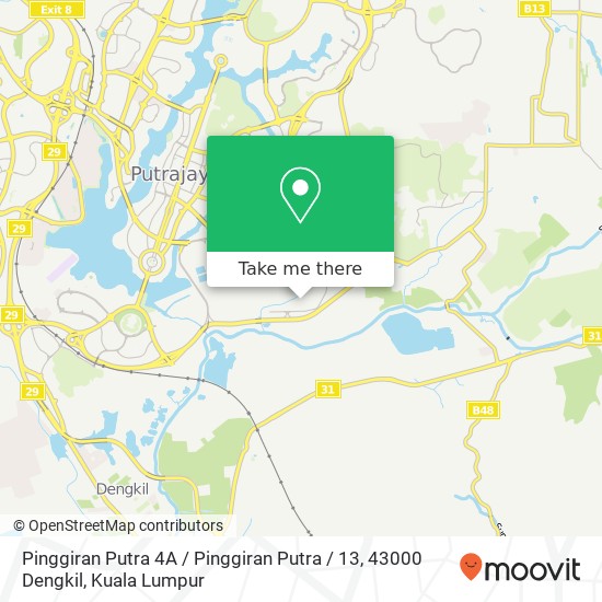 Pinggiran Putra 4A / Pinggiran Putra / 13, 43000 Dengkil map