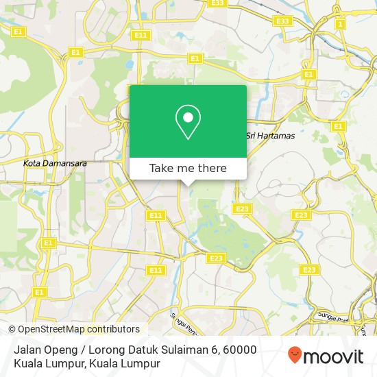 Peta Jalan Openg / Lorong Datuk Sulaiman 6, 60000 Kuala Lumpur