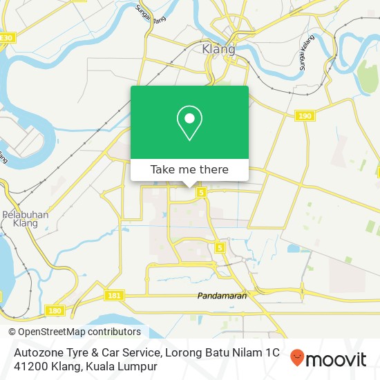 Autozone Tyre & Car Service, Lorong Batu Nilam 1C 41200 Klang map