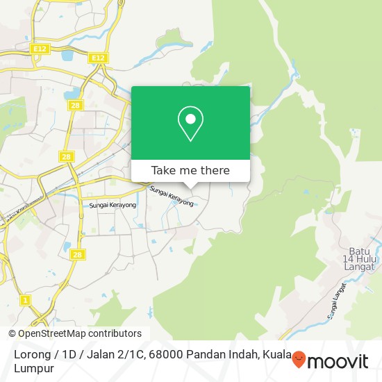 Lorong / 1D / Jalan 2 / 1C, 68000 Pandan Indah map