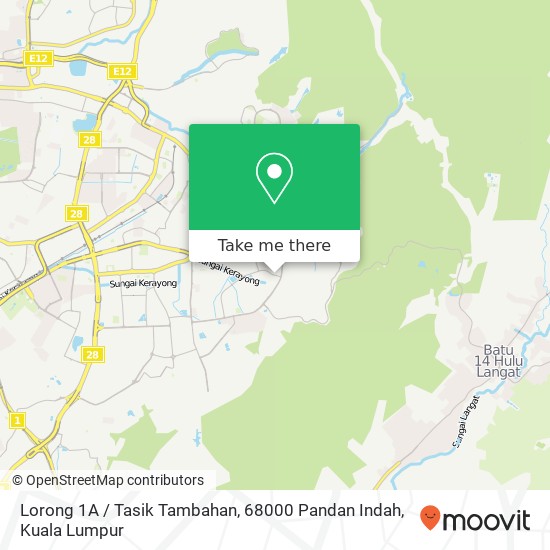 Lorong 1A / Tasik Tambahan, 68000 Pandan Indah map