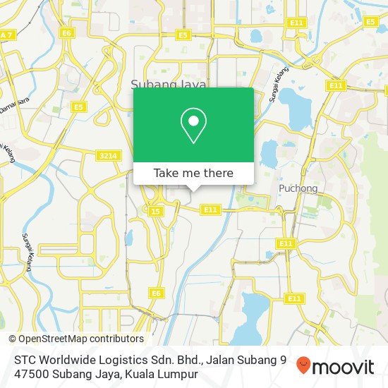 STC Worldwide Logistics Sdn. Bhd., Jalan Subang 9 47500 Subang Jaya map