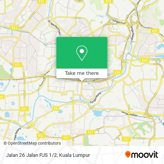 Peta Jalan 26 Jalan PJS 1/2