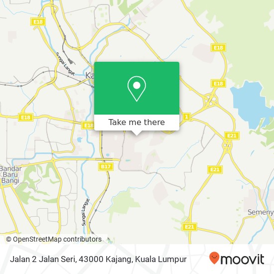 Jalan 2 Jalan Seri, 43000 Kajang map