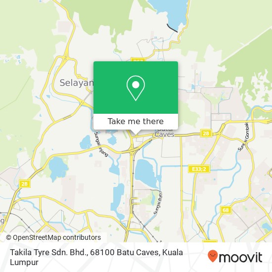 Takila Tyre Sdn. Bhd., 68100 Batu Caves map