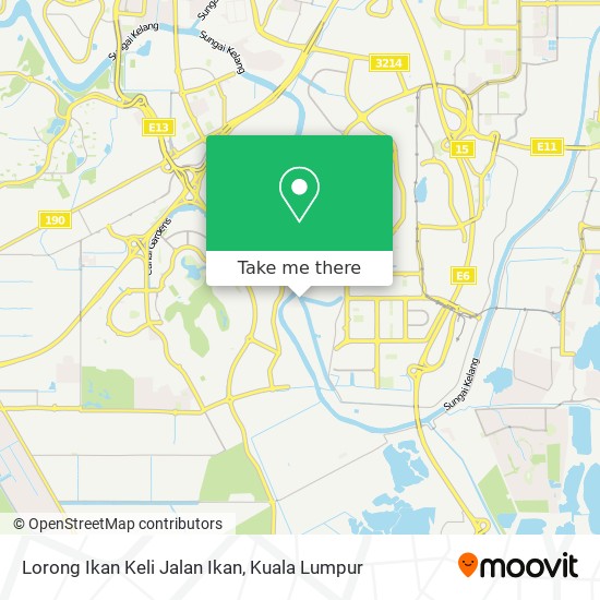 Lorong Ikan Keli Jalan Ikan map